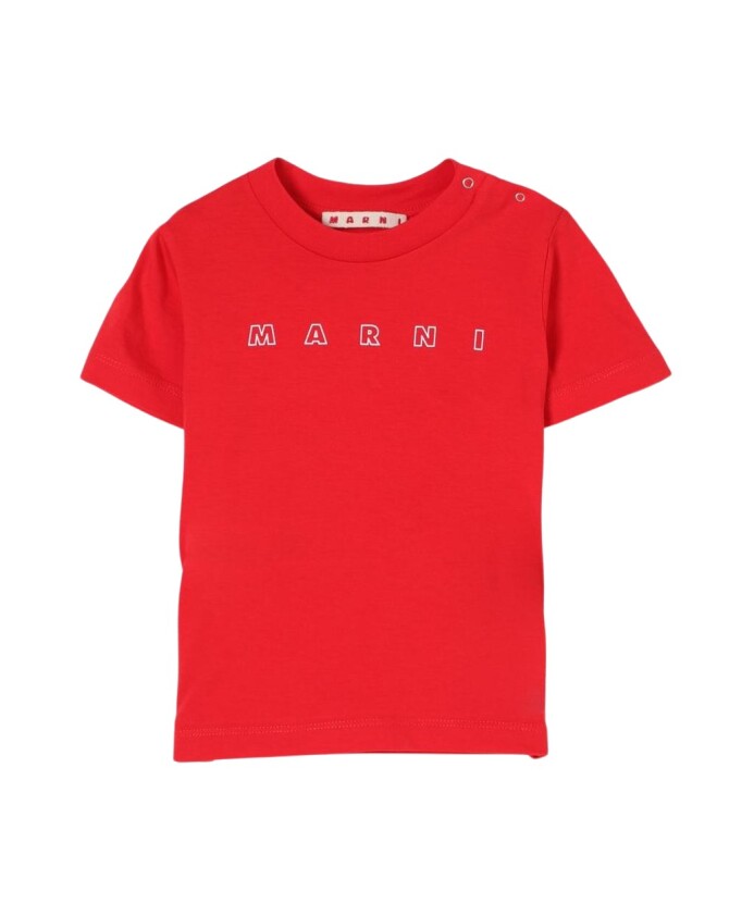 kinderen-logo-tee-in-rood