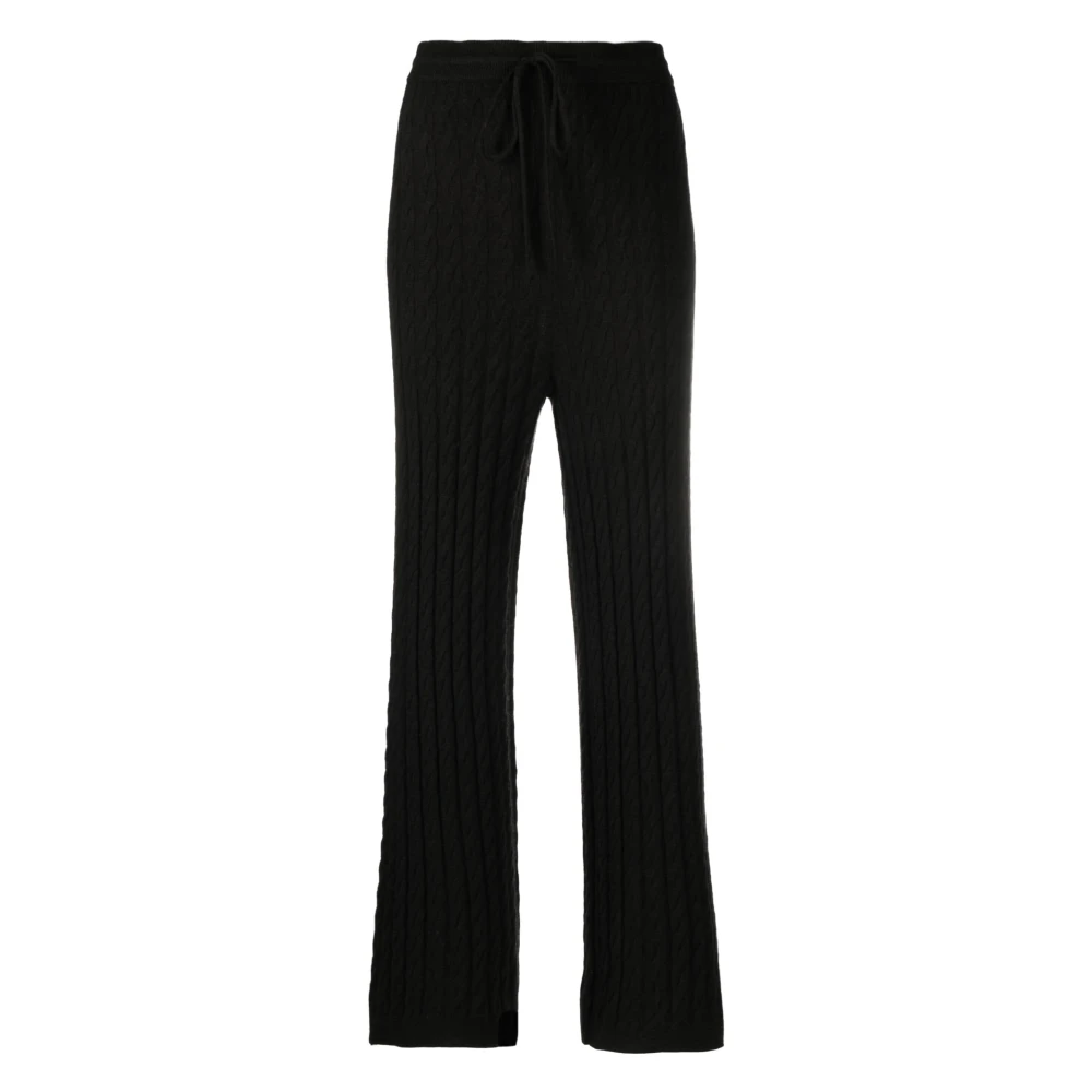 TotêMe Gebreide Kabelbroek Black Dames