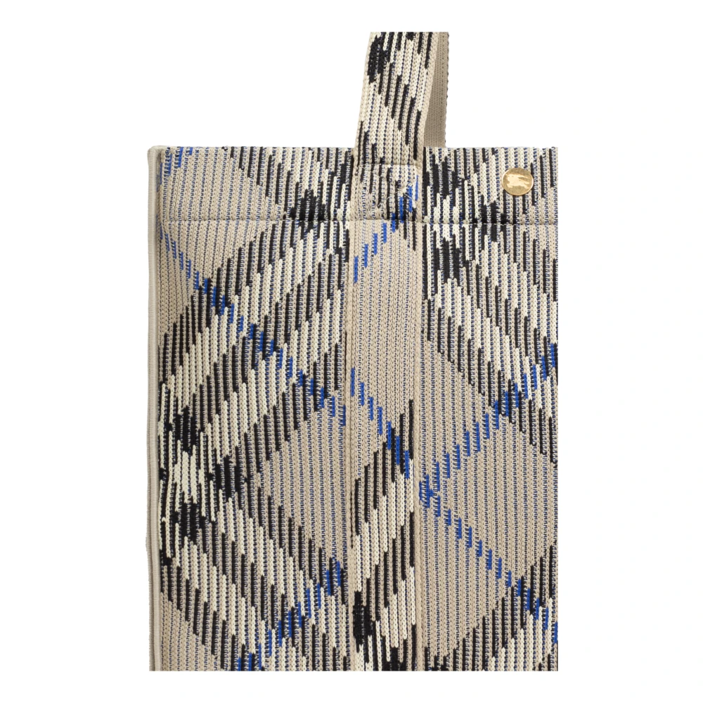 Burberry Check schoudertas Gray Dames
