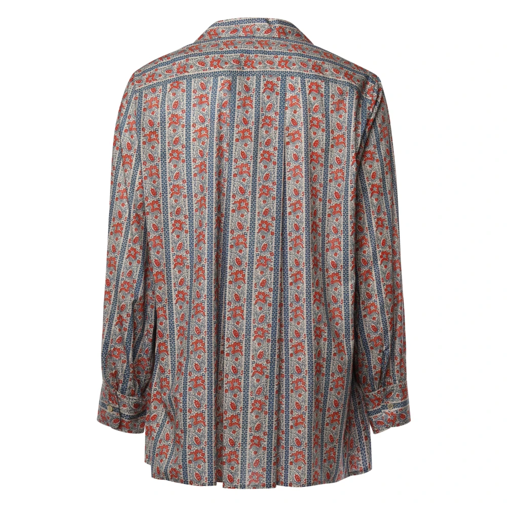 Valentino Garavani Rode Imaginaire Print Katoenen Overhemden Red Heren