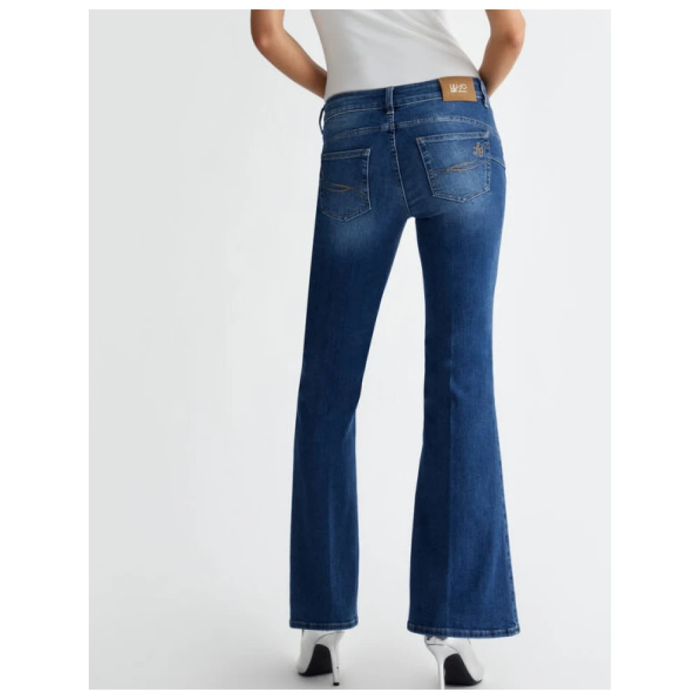 Liu Jo Flared jeans in katoenmix Blue Dames