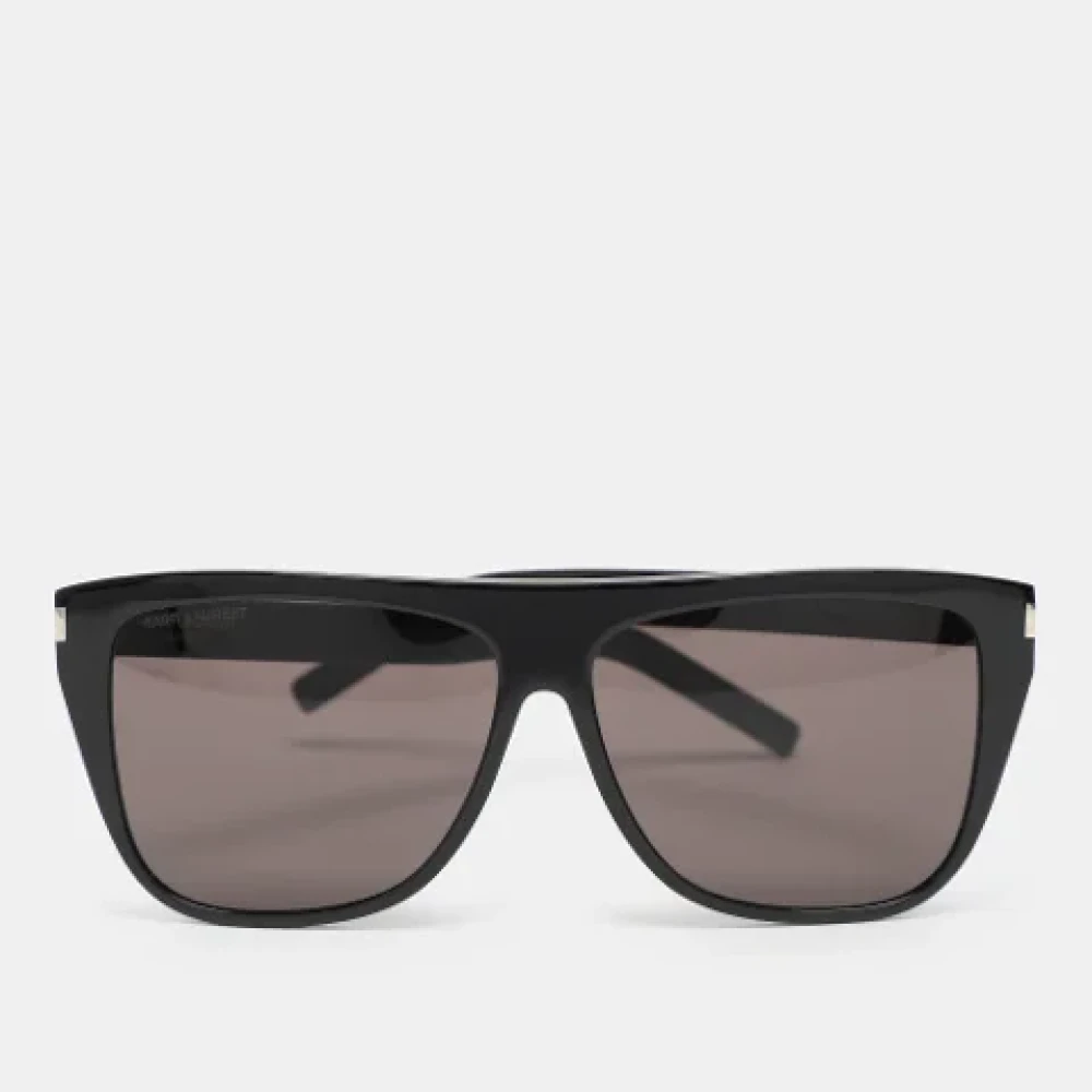Yves Saint Laurent Vintage Pre-owned Acetate sunglasses Black Dames