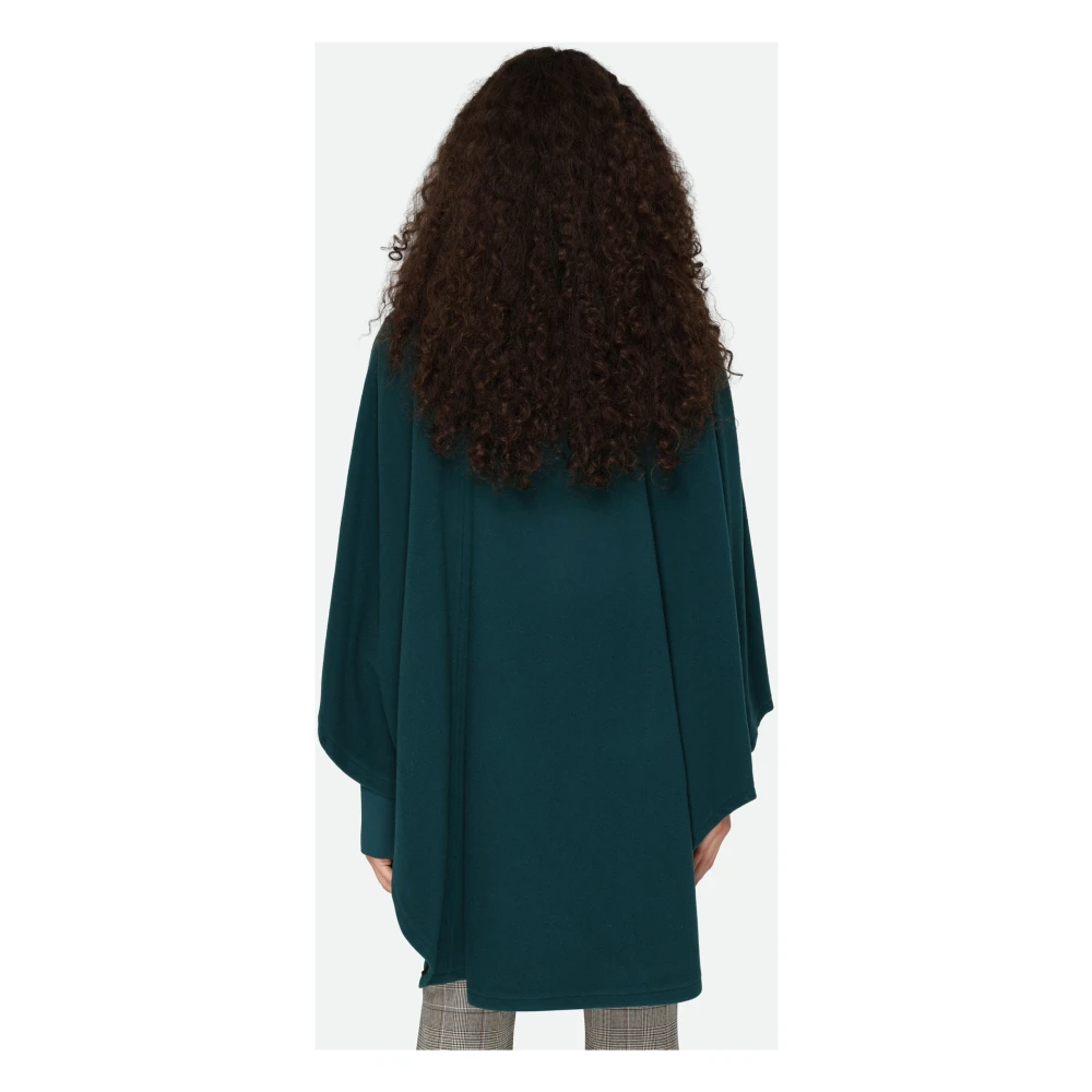 PATRIZIA PEPE Wollen Cape Jas Blue Dames