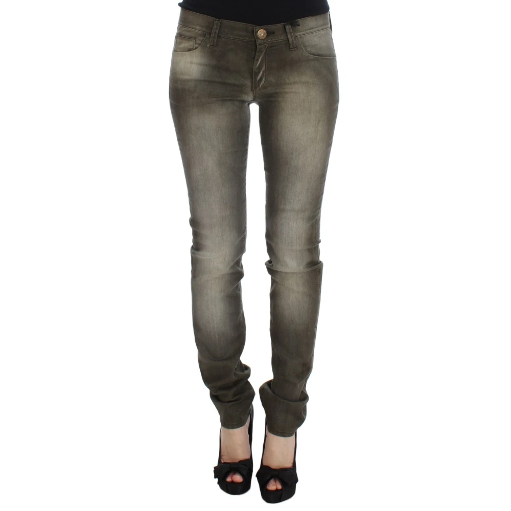 Ermanno Scervino Women's Gray Slim Fit Jeans, W26, Sig30294 Slim-Fit Jeans