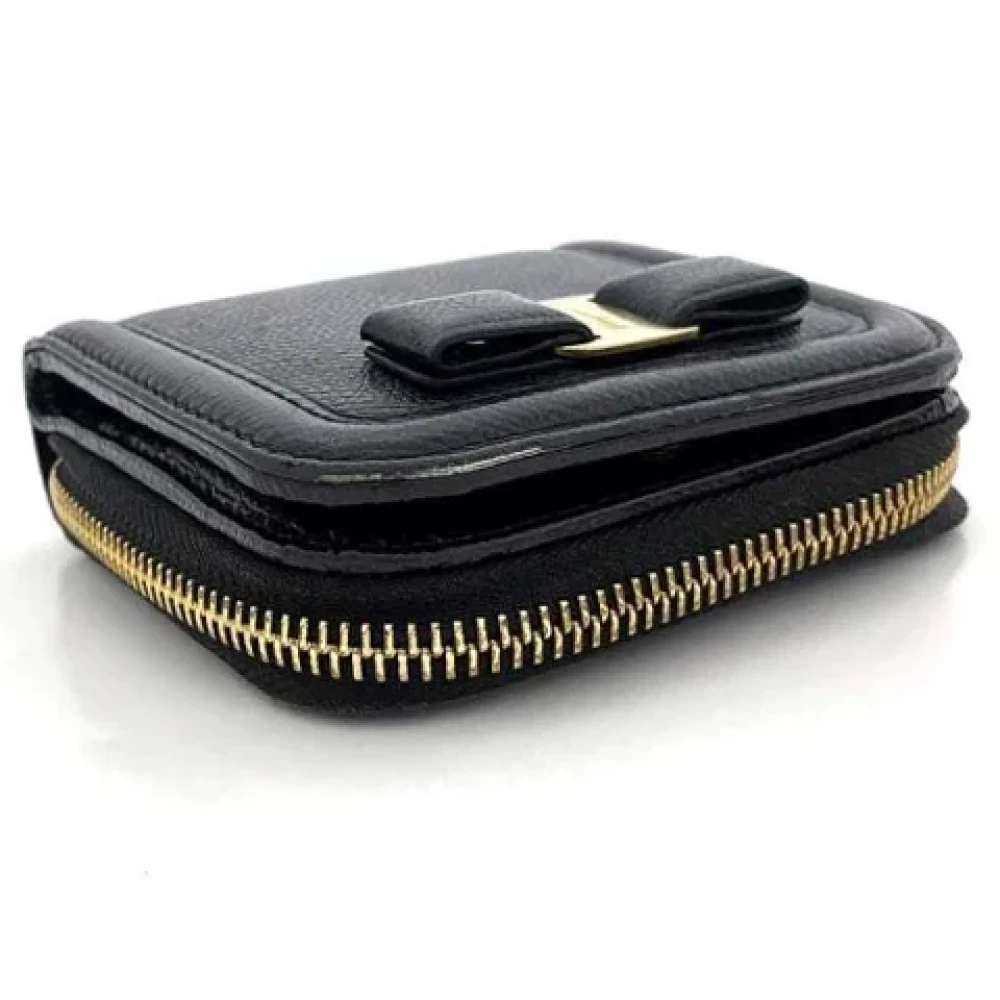 Salvatore Ferragamo Pre-owned Leather wallets Black Dames