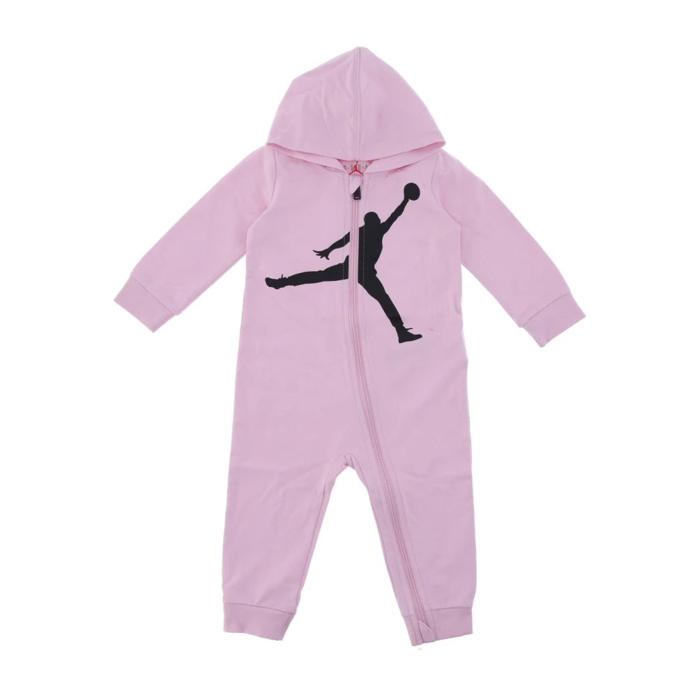 Jordan Rosa huva baby tracksuit lättvikts jumpsuit Pink, Unisex