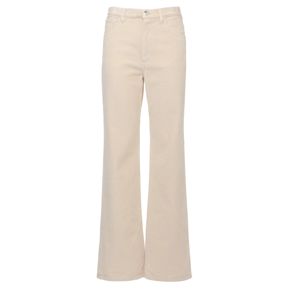 Marni Donna Beige - Pantaloni A Zampa In Velluto A Coste - Trousers - 2XS