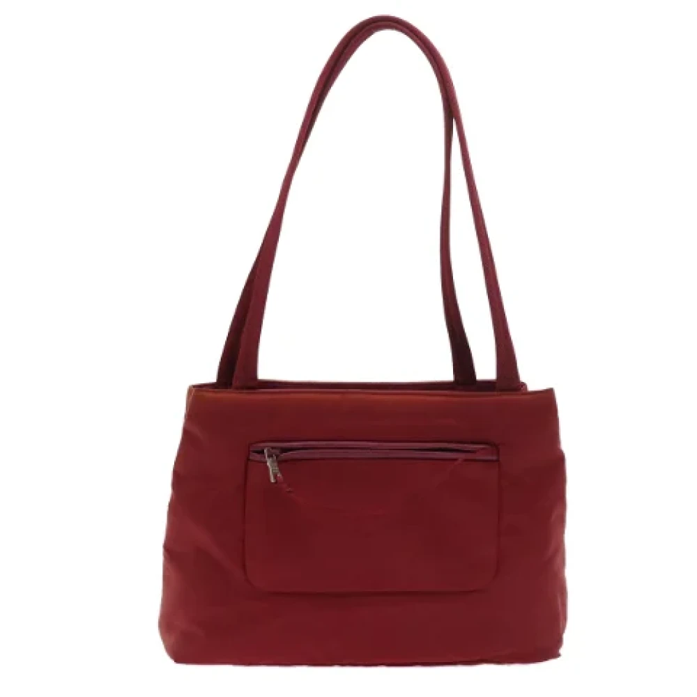 Prada Vintage Pre-owned Nylon handbags Red Dames