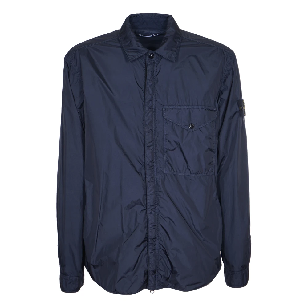 Stone Island Blauwe Jassen voor Mannen Coach Blue Heren