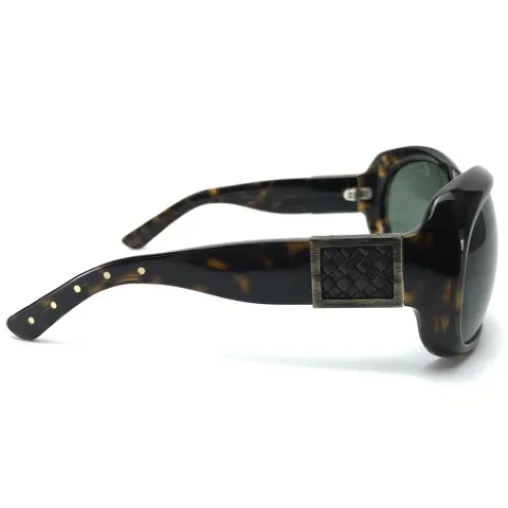 Bottega Veneta Vintage Pre-owned Fabric sunglasses Brown Dames