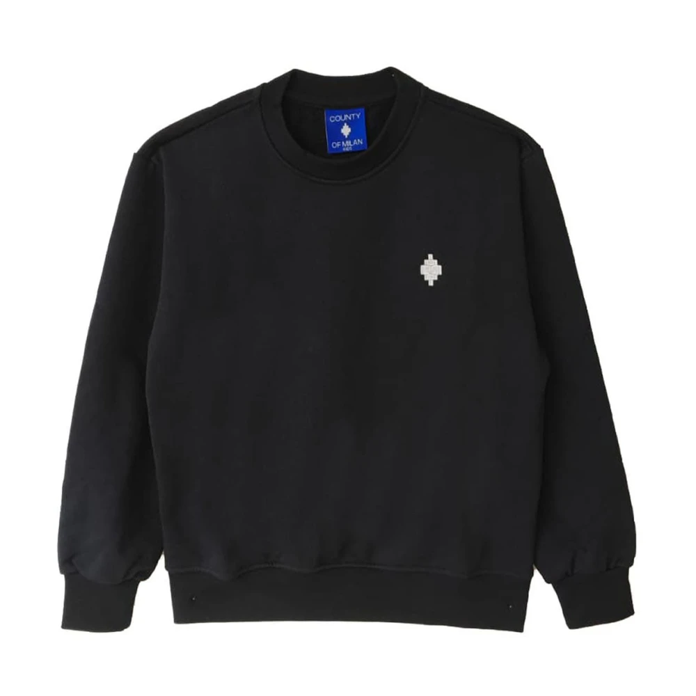 Marcelo Burlon Boys Black Felpa - Kids Sweatshirts - 10 Y - Kids