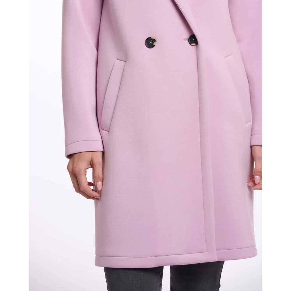 Rino&Pelle Double Breasted Coat in Danja Style Purple Dames