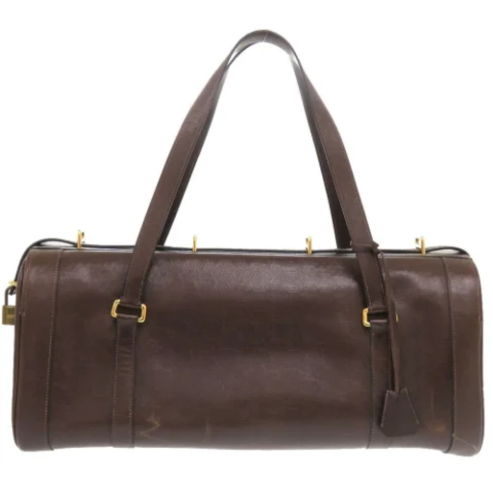 Hermès Vintage Pre-owned Leather travel-bags Brown Dames
