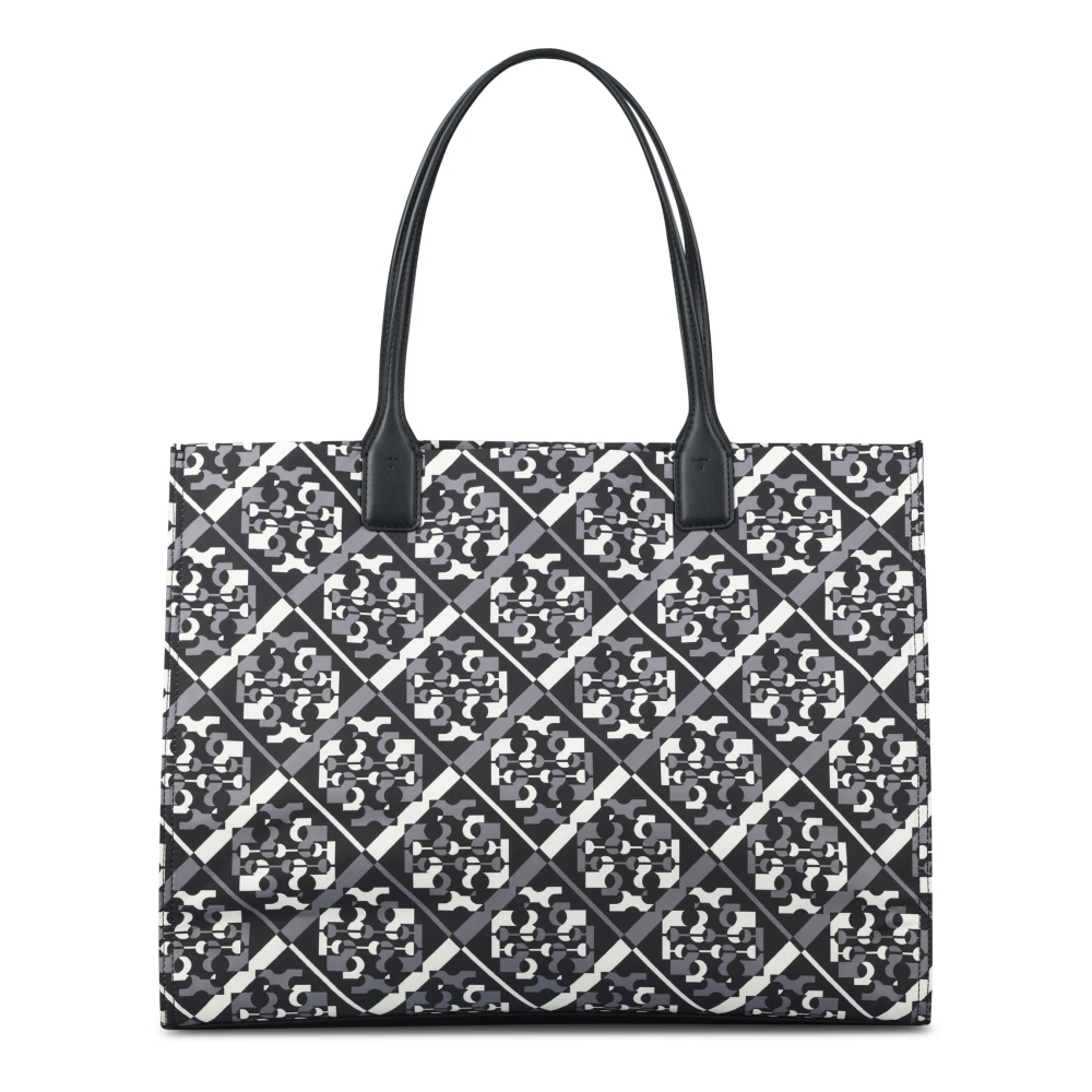 TORY BURCH Gedrukte Tote Tas voor Vrouwen Black Dames