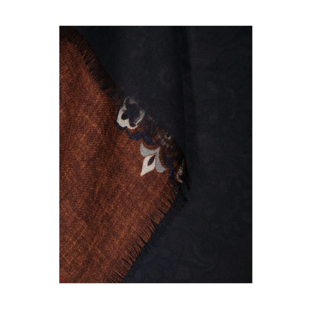 Lady Anne Bloemen Gebreide Omkeerbare Wol Sjaal Multicolor Heren