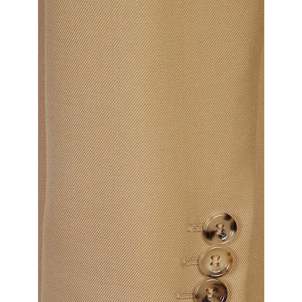 Max Mara Dubbelbreasted Blazer in Hazelnoot Beige Dames