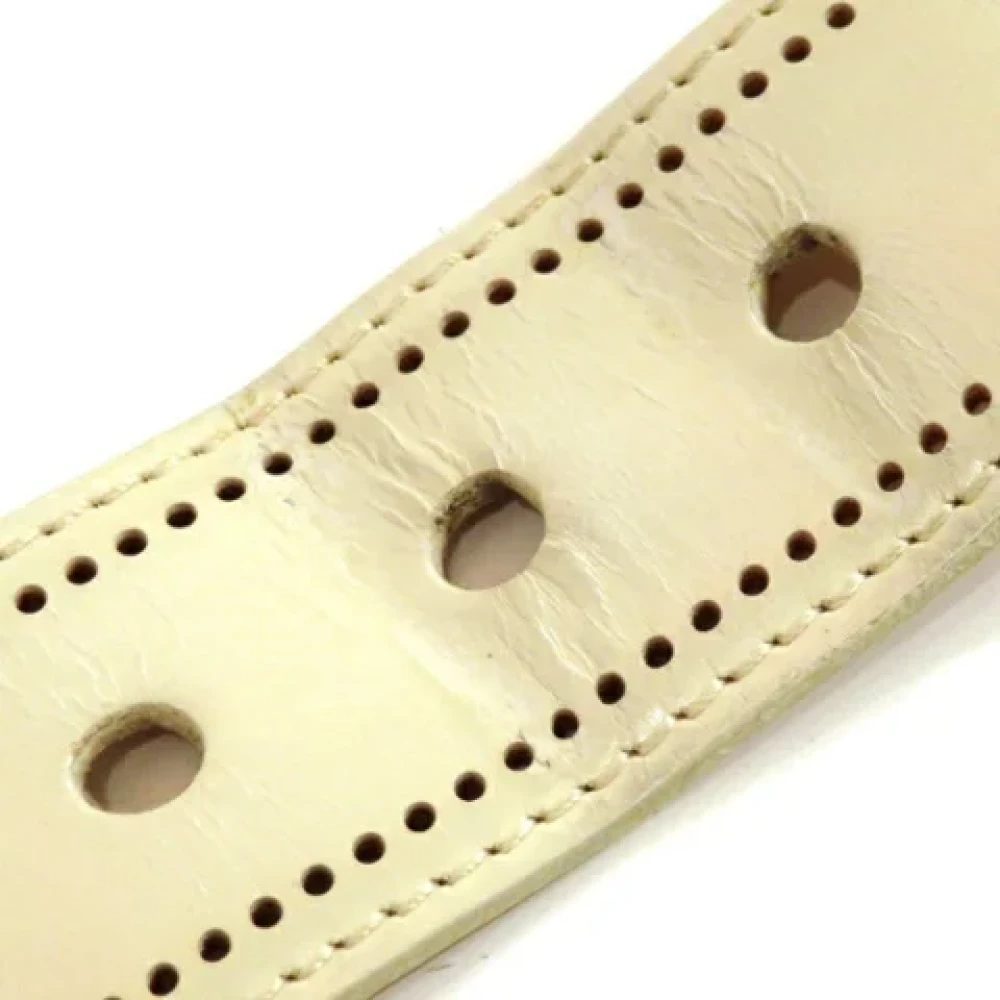 Louis Vuitton Vintage Pre-owned Fabric belts Beige Heren