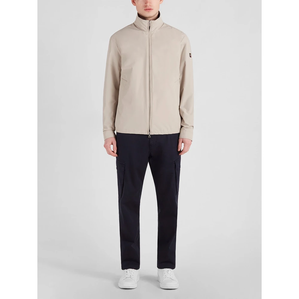 PAUL & SHARK Jas van technische stof met meerdere zakken Beige Heren