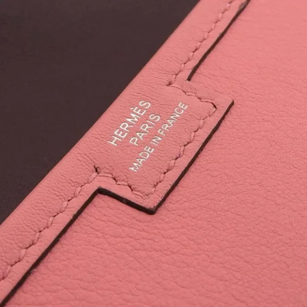 Hermès Vintage Pre-owned Leather clutches Pink Dames