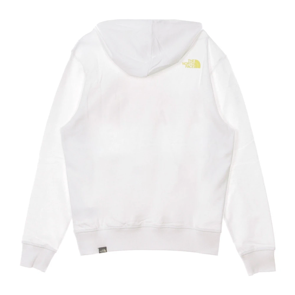 The North Face Standaard Hoodie Wit Citroen White Heren