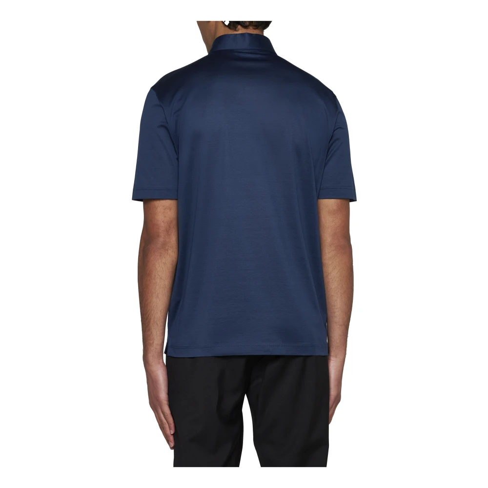 D4.0 Blauwe T-shirts en Polos Blue Heren