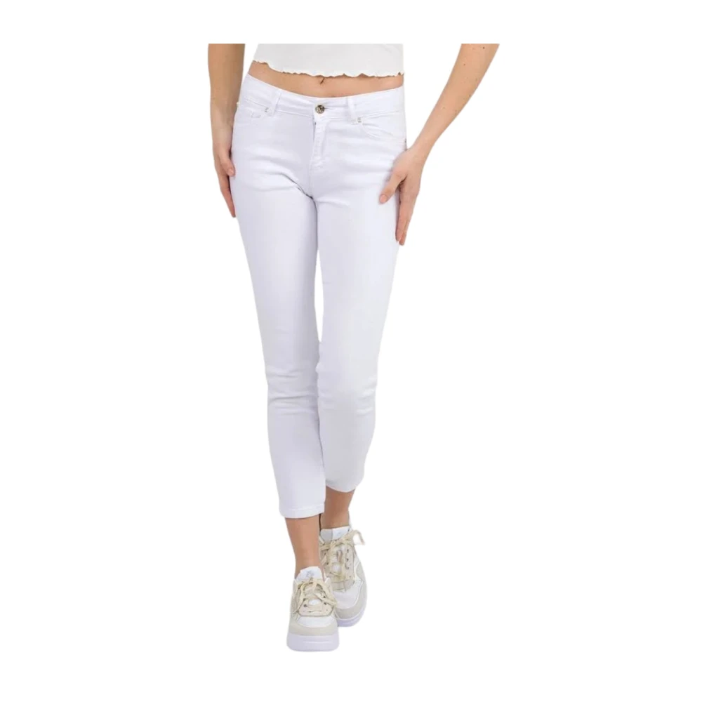 Fracomina Women's White Denim Jeans- Model Fp23sv8000w50101 - Skinny Fit Jeans - W30 - Jeans