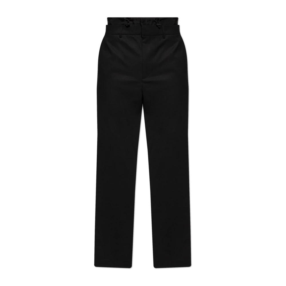 Diesel Mannelijk Zwart Broeken Heren, S, Wol, P-Owers Broek