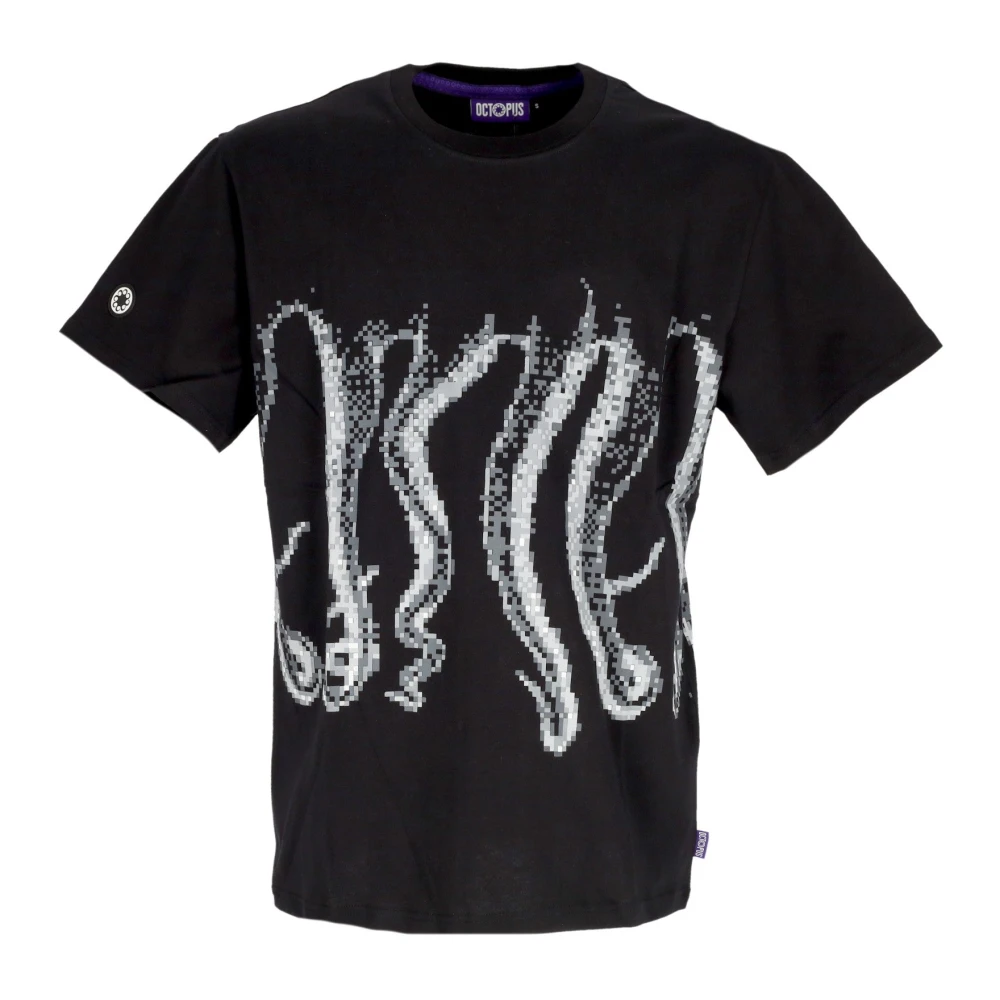Octopus Zwarte Outline Tee Heren T-shirt Black Heren
