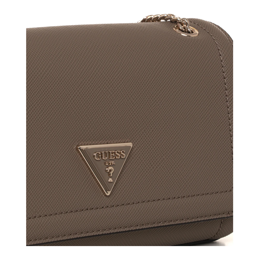 Guess Noelle Schoudertas met Verborgen Placket Gray Dames