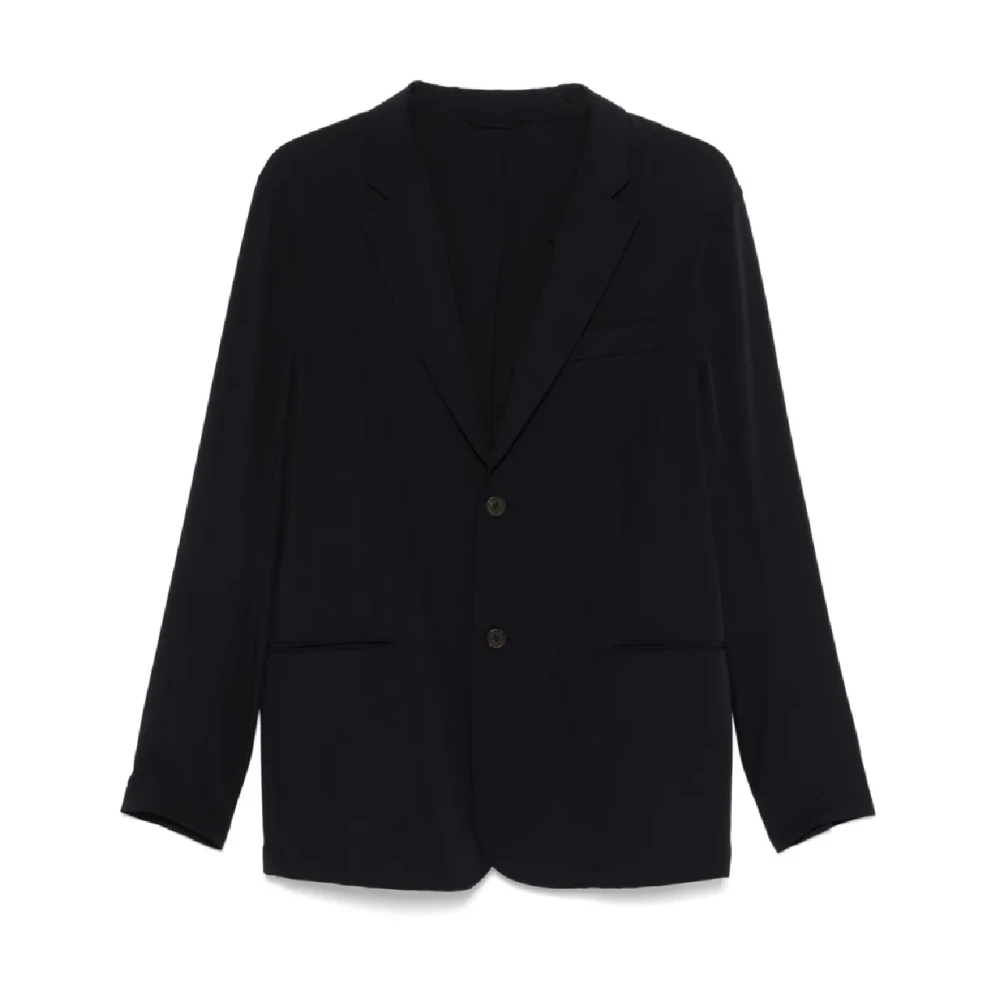 Emporio Armani Svart Stilig Jacka För Män