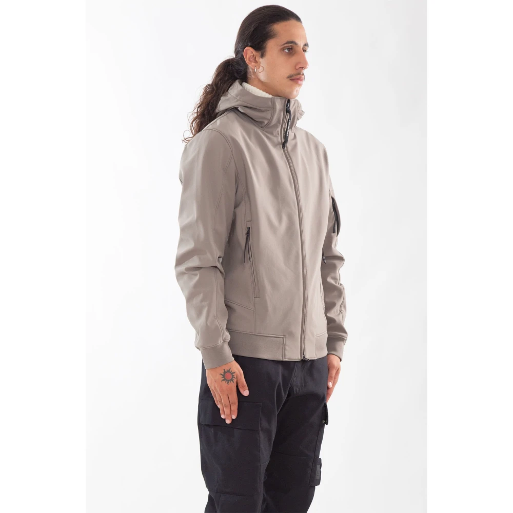 C.P. Company Hooded Shell-R Jas in 359 Beige Heren