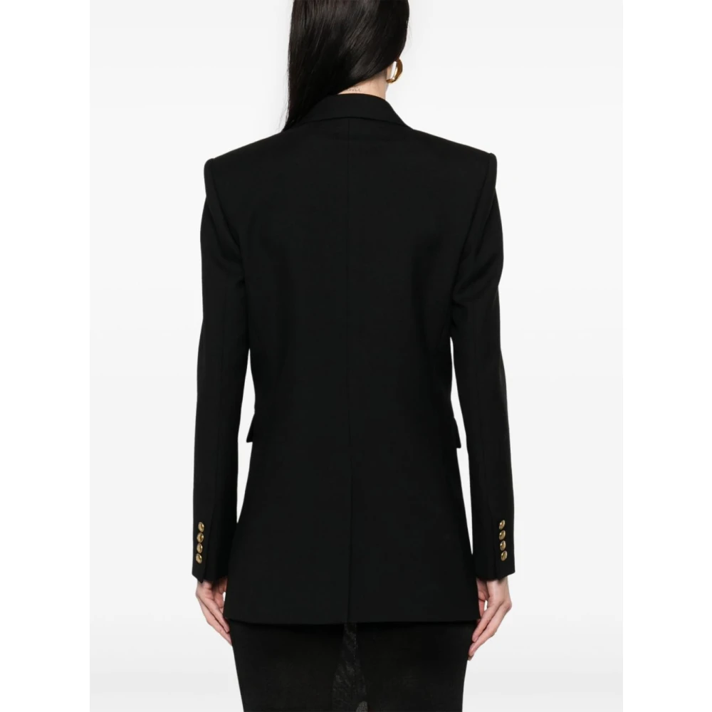 Saint Laurent Zwarte Jassen voor Stijlvolle Look Black Dames