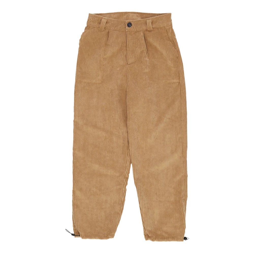 Disclaimer Fluwelen Broek Kameel Zachte Pasvorm Brown Heren