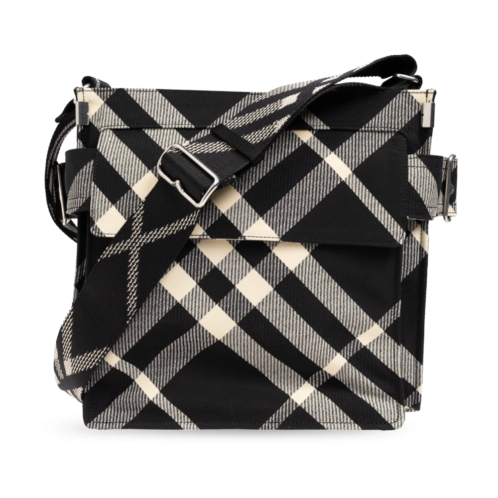 Burberry Check schoudertas Black Heren