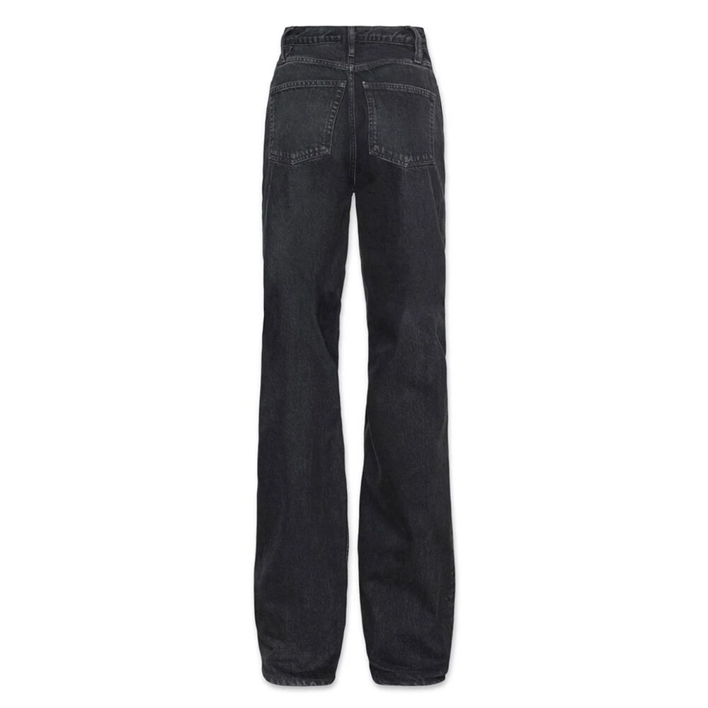 Frame Zwarte high-waisted bootcut jeans Black Dames