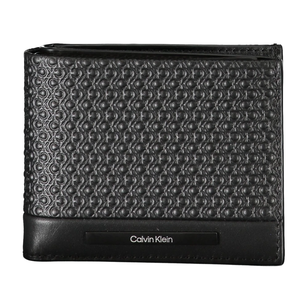 Calvin Klein Heren Portemonnee Zwart Rfid Blokkering Contrast Details Black Heren