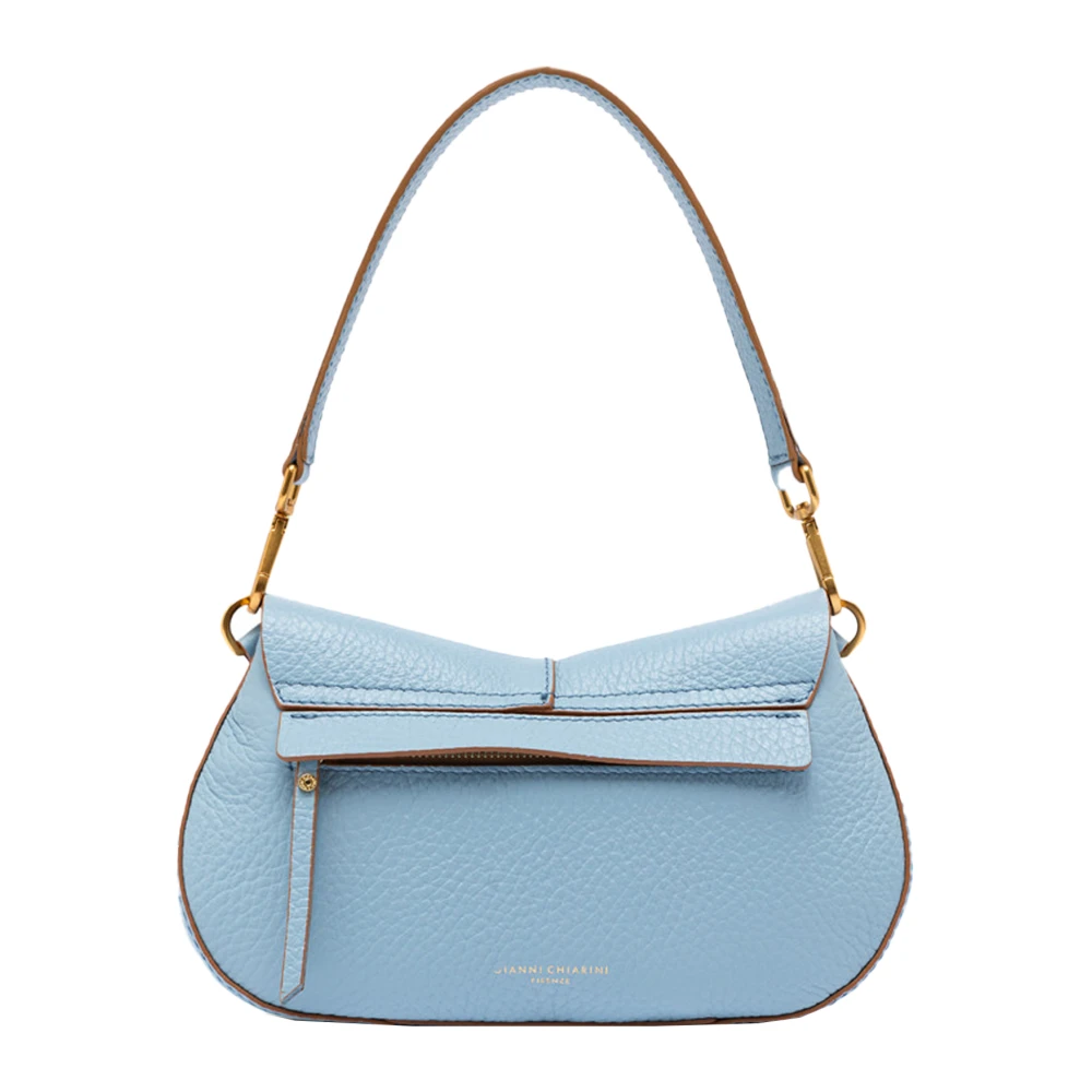 Gianni Chiarini Blauwe Schoudertas met Afneembaar Handvat Blue Dames