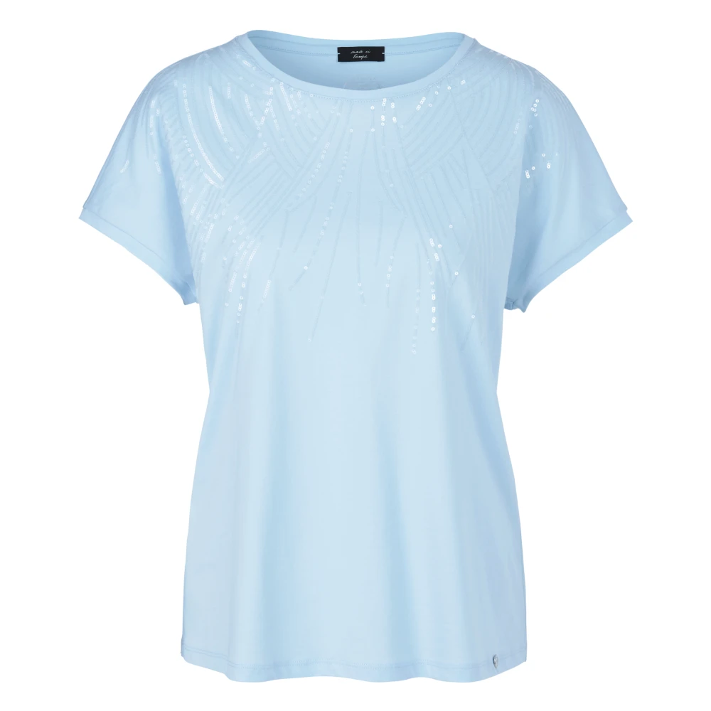 Marc Cain Paillet T-shirt Blue Dames