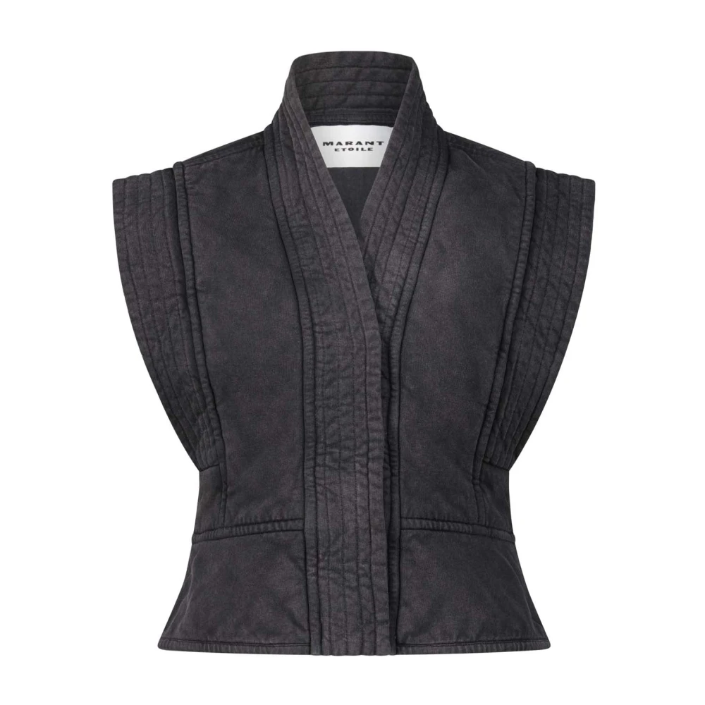 Isabel marant Stijlvolle Sweatvest met Drukknoopsluiting Gray Dames