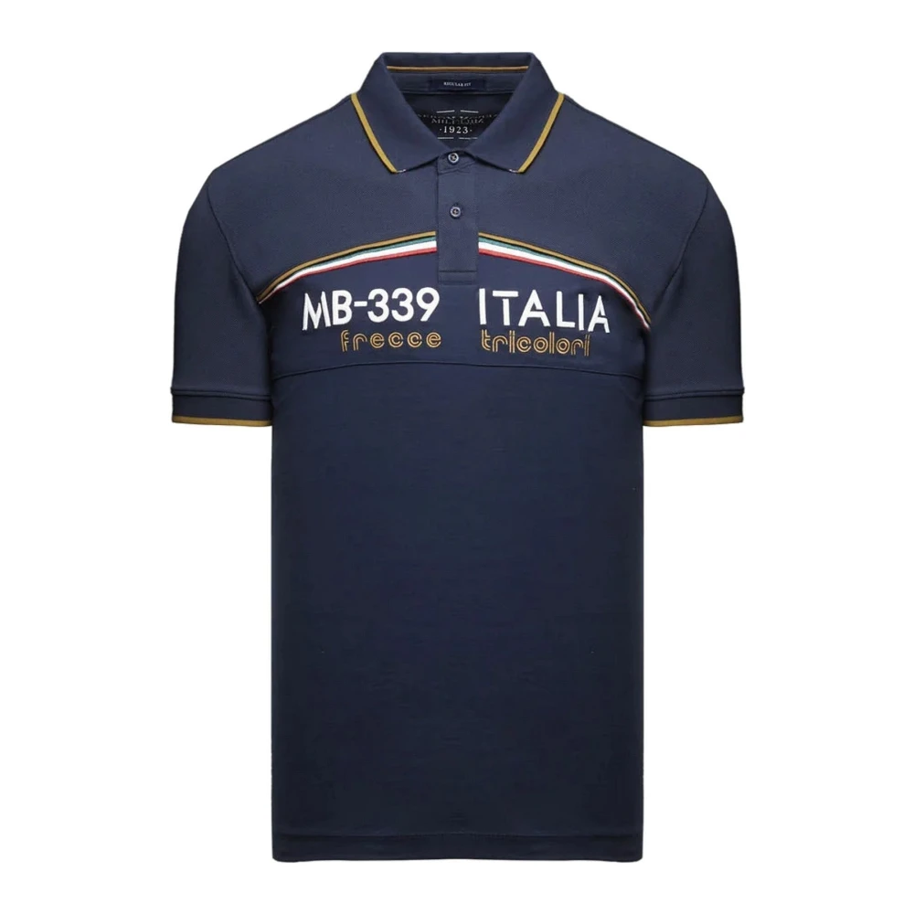 Aeronautica Militare Men's Blue Polo Shirts, 2XL, Polo Shirt