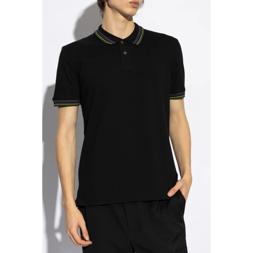 PS By Paul Smith Katoenen polo Black Heren
