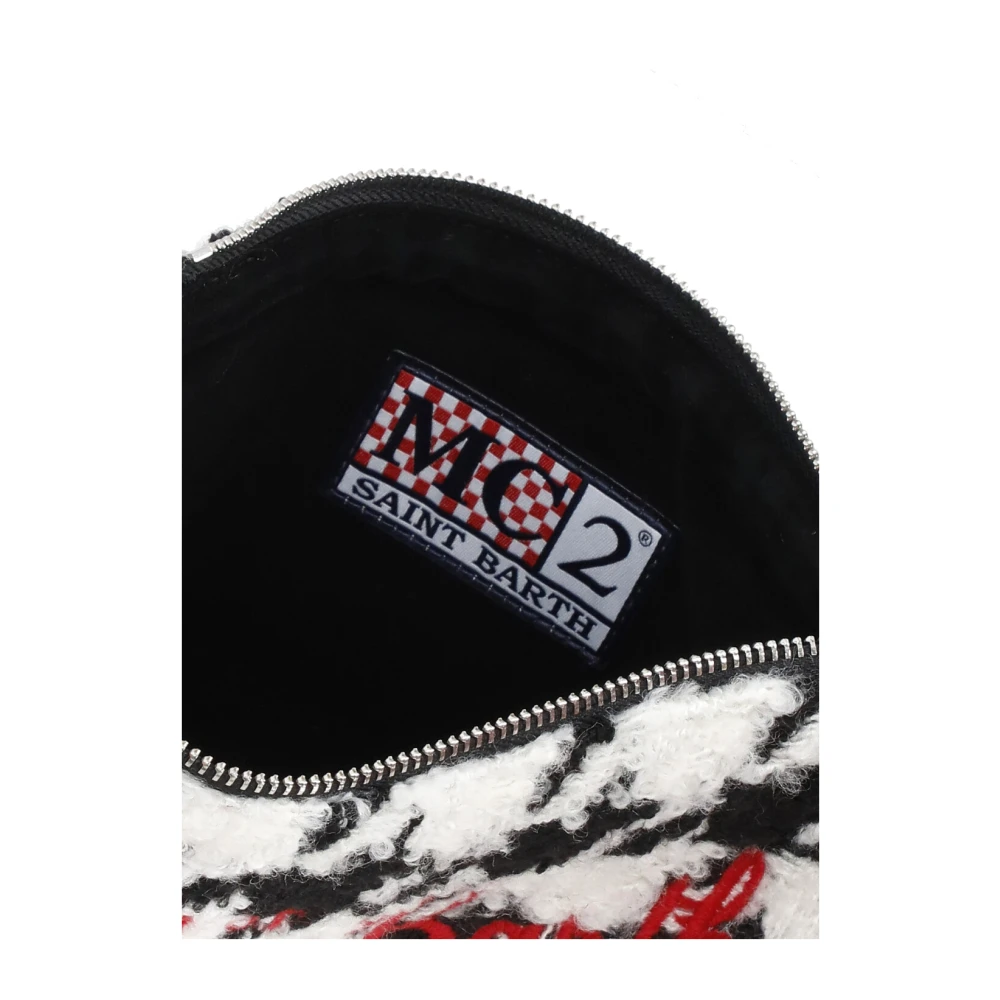 Saint Barth Zwarte Wolmix Clutch Tas Black Dames