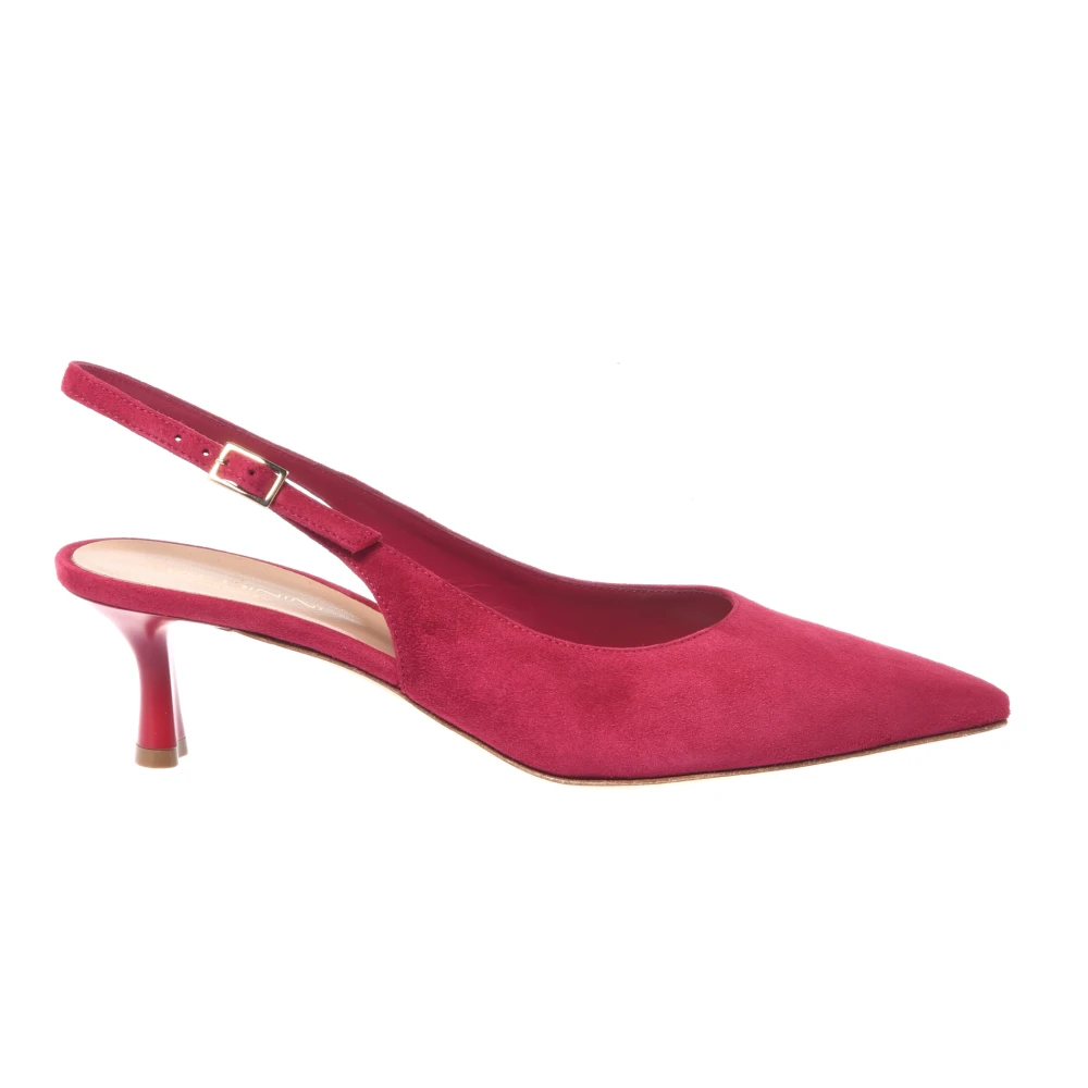 Baldinini Zapato De Salón Destalonado De Ante Shoes Mujer Rosa 38 1/2 Eu