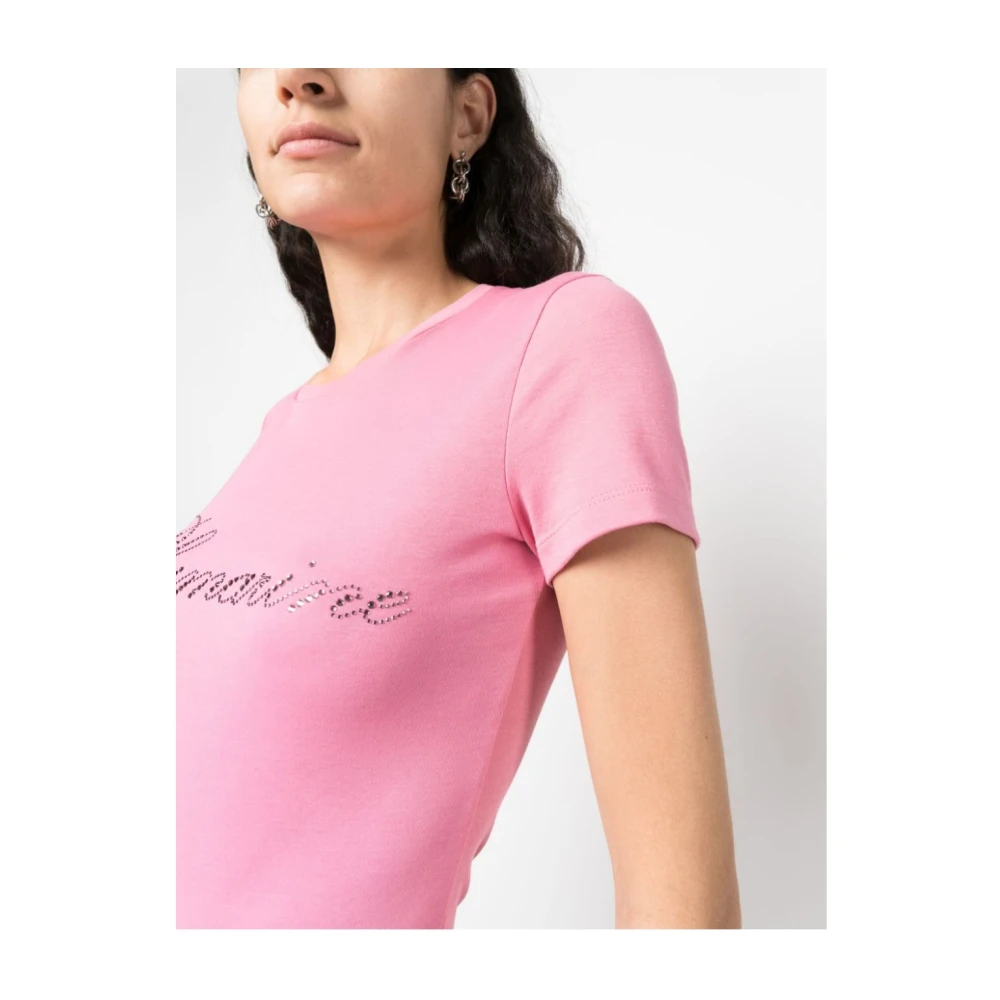 Blumarine T-Shirt 0729 Stijlvolle Casual Tee Pink Dames
