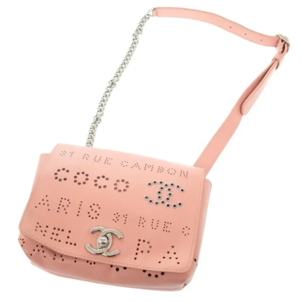 Chanel Vintage Pre-owned Leather shoulder-bags Pink Dames