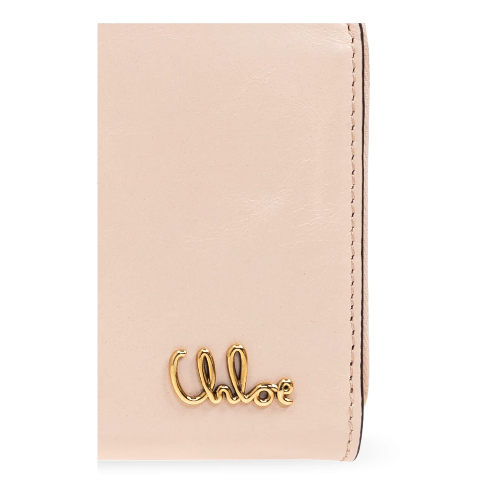 Chloé Iconische Portemonnee Beige Dames