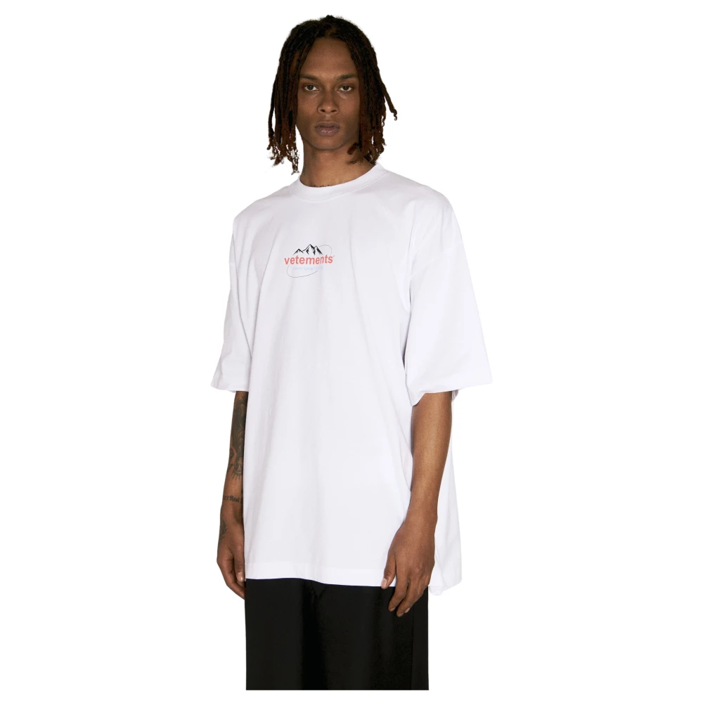 Vetements Spring Water Logo T-shirt White Heren