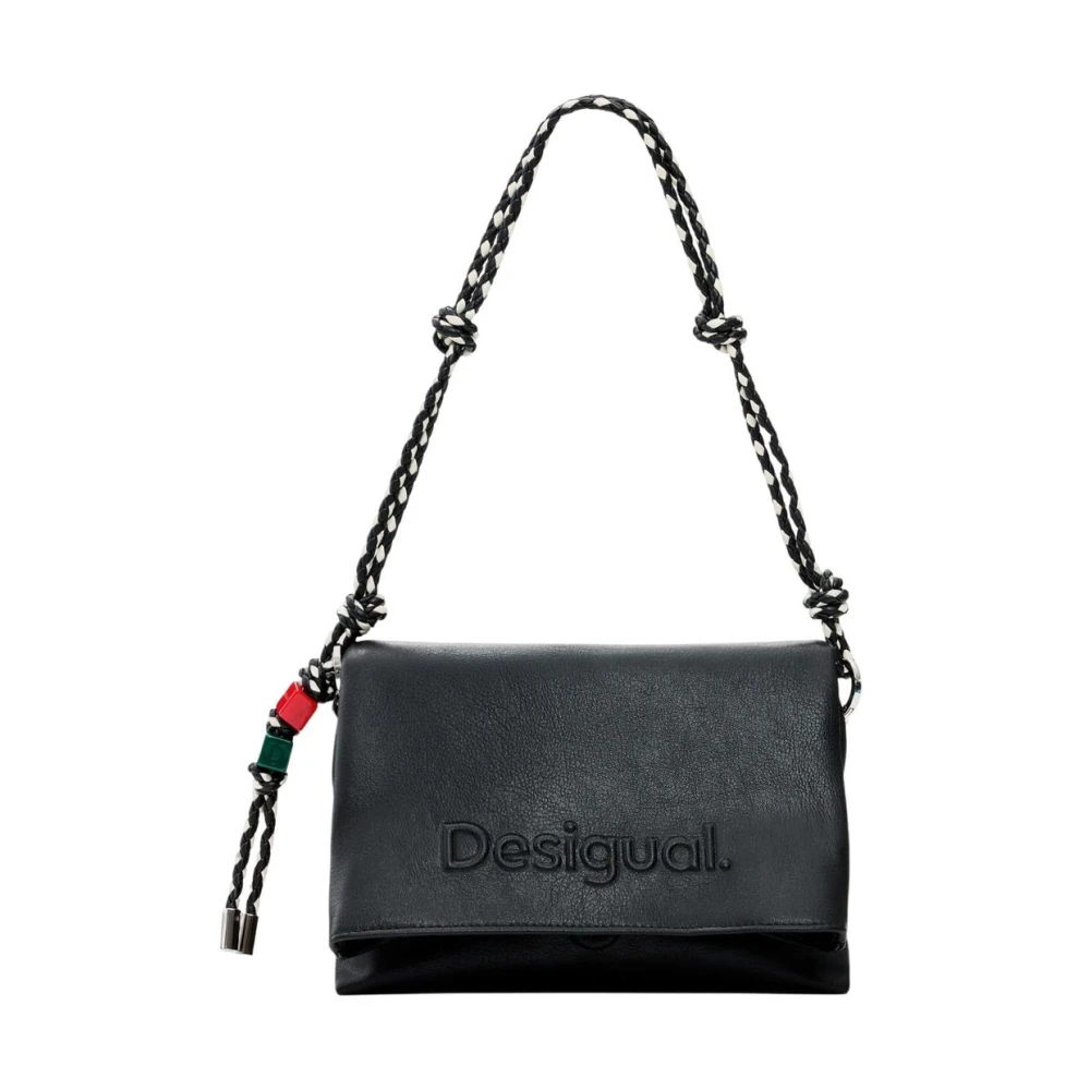 Desigual Women's Black Handbag With Shoulder Strap And Inside Pocket