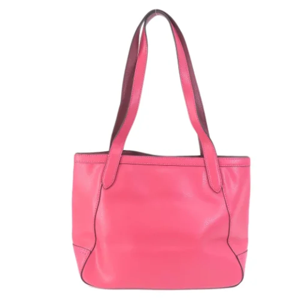 Coach Pre-owned Leather handbags Pink Dames