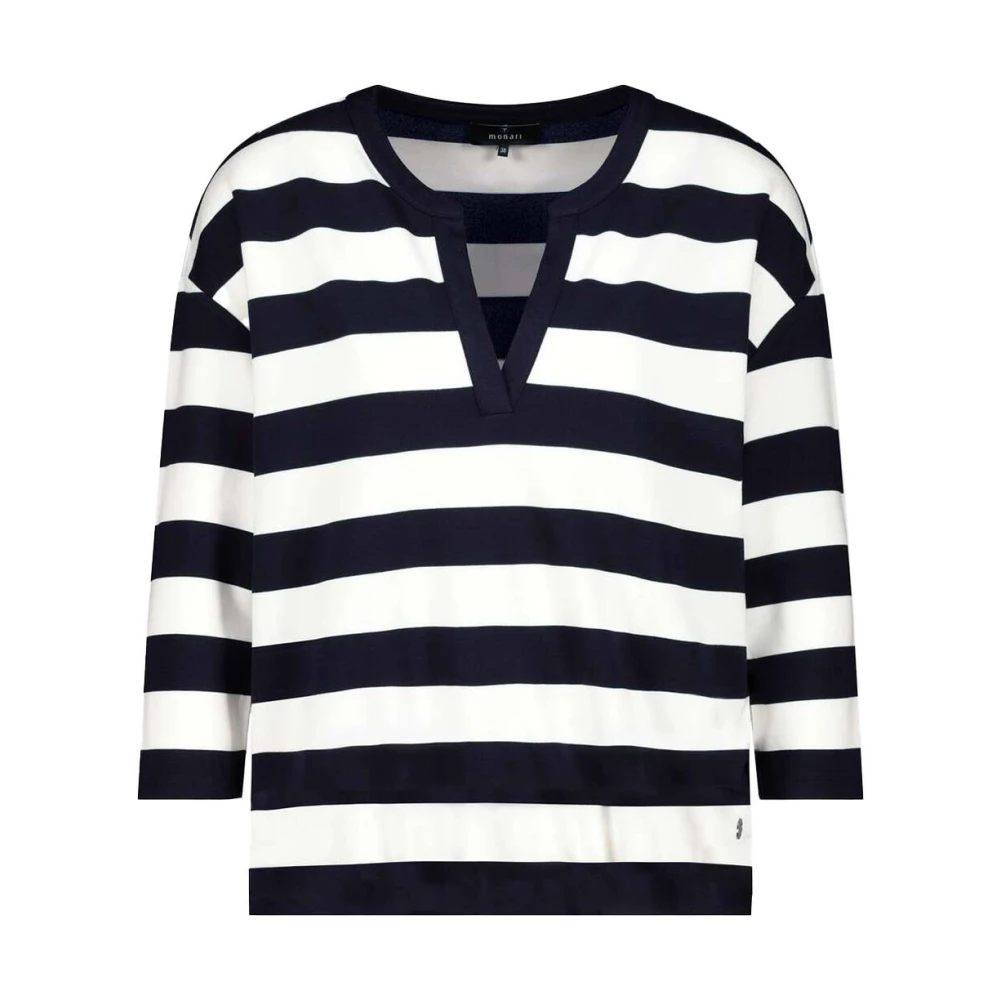 Monari Sweatshirt Stijl 409337 Blue Dames